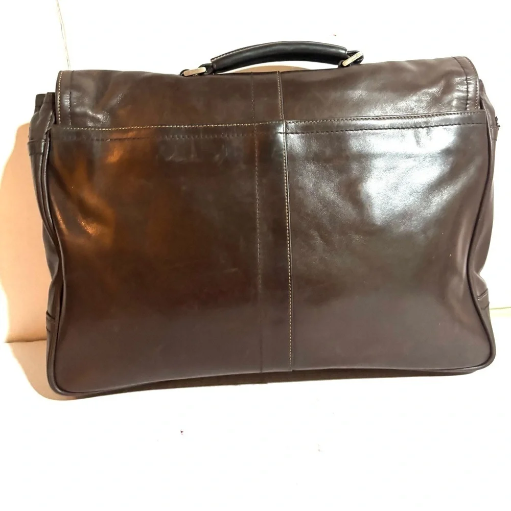 Coach vintage unisex Brown Leather Briefcase messenger bag